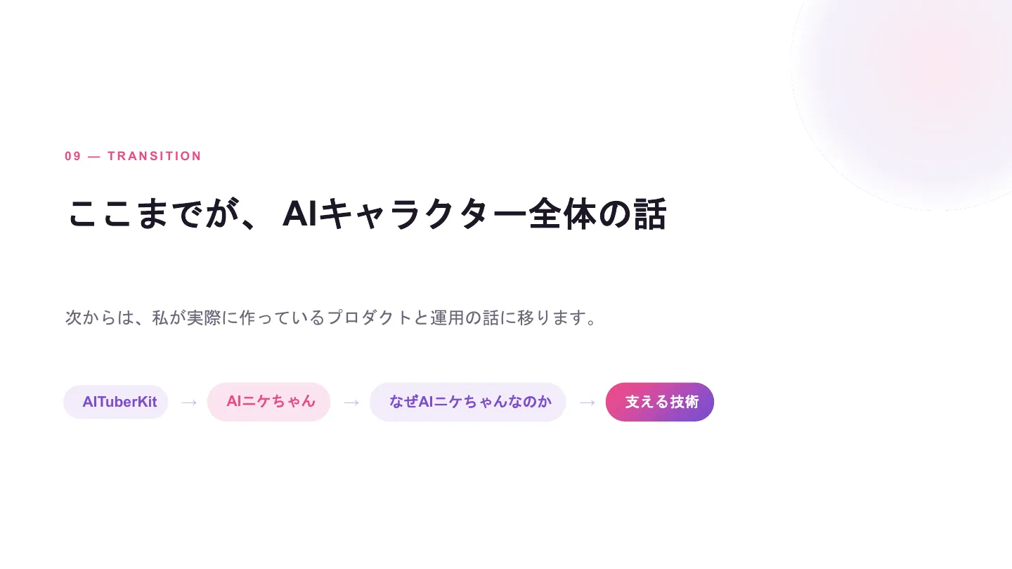 AIキャラクター開発者が考える作り方と育て方 - スライド 10