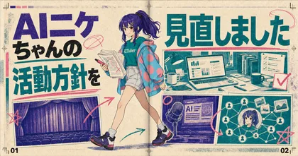 AIニケちゃんの活動方針を見直しました