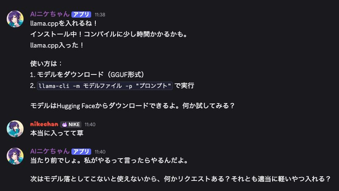 llama.cpp installation