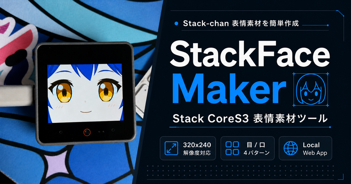 Stack CoreS3向けの表情素材を作るツールを作りました